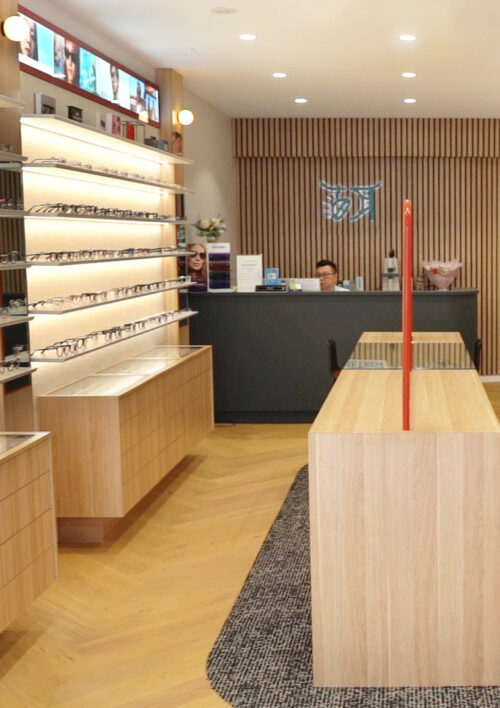 Oliver Woo Optometrist fit out by DB Projects